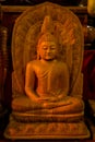 Handcrafted wooden Lord Buddha Statue