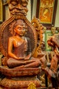 Wooden made Lord Buddha statue