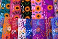 Handcrafts at the San Juan Chamula market, Chiapas, Mexico. Royalty Free Stock Photo