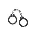 handcuff vector icon illustration design Royalty Free Stock Photo