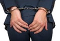 Handcuffed businessman Royalty Free Stock Photo
