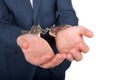 Handcuffed hands Royalty Free Stock Photo