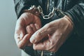Handcuffed hands Royalty Free Stock Photo