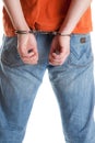 Handcuffed man Royalty Free Stock Photo