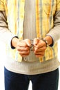 Handcuffed Young Suspect Royalty Free Stock Photo