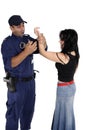 Handcuffing a ciminal Royalty Free Stock Photo