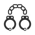 Handcuffs arrest icon