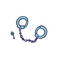 Handcuffs doodle icon