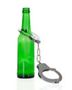 Handcuffs In Green Beer Bottle