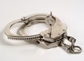 Handcuffs and Key Royalty Free Stock Photo