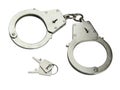 Handcuffs with keys Royalty Free Stock Photo