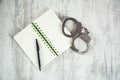 Handcuffs on notrpad Royalty Free Stock Photo