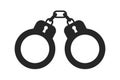 Handcuffs. Simple icon. Flat style element for graphic design. Vector EPS10 illustration.