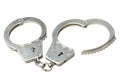 Handcuffs on a white background