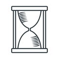 Handdraw icon hourglass Royalty Free Stock Photo