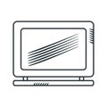 Handdraw icon lap top Royalty Free Stock Photo