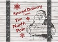 Handdrawing santa's special delivery Christmas Gift