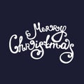 Handdrawn Christmas lettering.