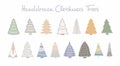 Handdrawn Christmas Trees