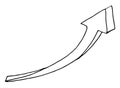 Handdrawn click arrow doodle icon. Hand drawn black sketch. Sign cartoon symbol