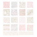 Handdrawn Doodle Textures, Vector Set