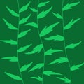 Handdrawn Leaf Pattern Background. Floral Illustration