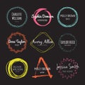 Handdrawn Logo Collection Royalty Free Stock Photo