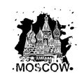 Handdrawn Moscow Image Royalty Free Stock Photo