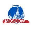 Handdrawn Moscow Image Royalty Free Stock Photo