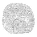 Handdrawn Paris Map