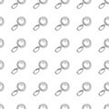 Handdrawn seamless pattern magnifier doodle icon. Hand drawn black sketch. Sign symbol. Decoration element. White background. Royalty Free Stock Photo