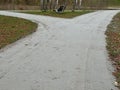 11.15.2025 - Handewitt, Germany. New walking path for people at Buerger park Royalty Free Stock Photo