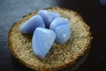 Blue Lace Agate Tumbled Stone great for dealing with stress and emotions Tumbled Blue Lace Agate Comfort and Nurturing healing rei