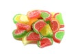 A handful of colored fruit jelly Royalty Free Stock Photo
