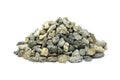 A handful of crushed gravel construction Royalty Free Stock Photo