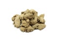 A handful of dried ginger root Royalty Free Stock Photo