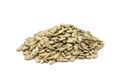 A handful of kernels of sunflower seeds Royalty Free Stock Photo