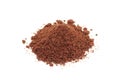 A handful of red sumac powder