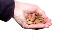 Handful of shelled almonds
