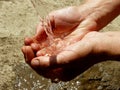 Handful of water Royalty Free Stock Photo