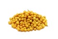 Handful of yellow berries of sea-buckthorn Royalty Free Stock Photo