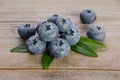 Handfull of blueberries