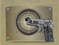 Handgun Beretta Elite with target