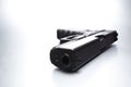 Handgun closeup Royalty Free Stock Photo