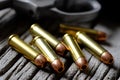 Handgun Cylinder For Bullets Ammunition Pistol Load Loaded Royalty Free Stock Photo