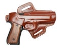 Handgun in a holster