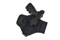 Handgun in the nylon holster. Isolated