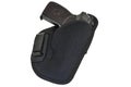 Handgun in the nylon holster. Isolated