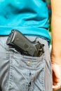 Handgun in pocket