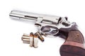 Handgun revolver with bullets